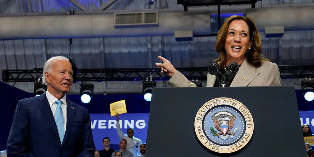 Kamala Harris está en el centro de la nominación demócrata
